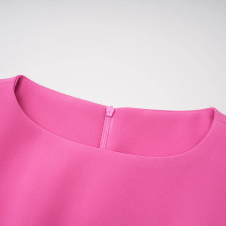 Julianna Mini Dress Hot Pink Floral Appliqué