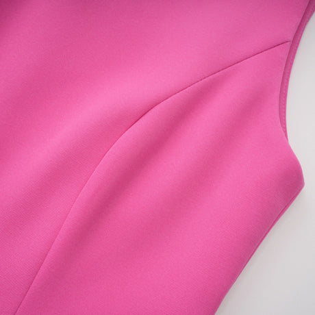 Julianna Mini Dress Hot Pink Floral Appliqué