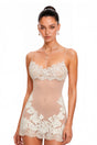 Florence White SemiSheer Floral Lace Mini Dress