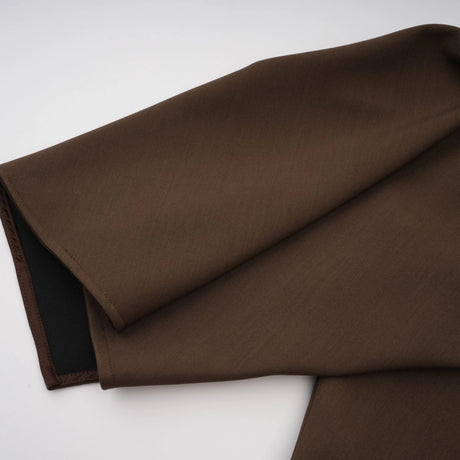 Isabella Mini Dress Brown Asymmetrical Gathered