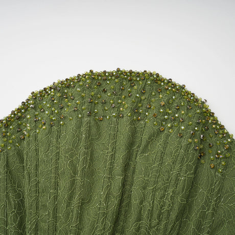 Michela Maxi Dress Green Embellished Corset (Without Gloves)
