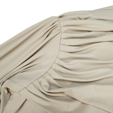 Mariuccia Maxi Dress Neutrals Ribbon-design Draped