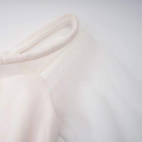 Raegan Midi Dress White Gathered Crepe