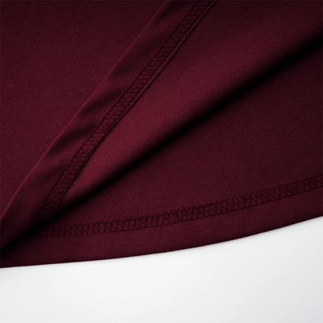 Georgiana Burgundy Lace Panel Flared Maxi Gown