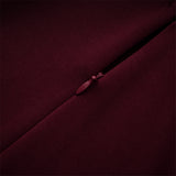 Georgiana Burgundy Lace Panel Flared Maxi Gown