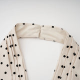 Gitane White Polka Dot Midi Dress