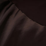 Gitta Brown Off Shoulder Satin Maxi Gown