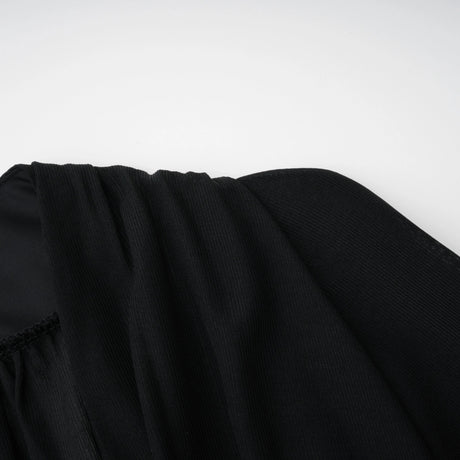 Brielle Maxi Dress Black Ruched Sheer Mesh