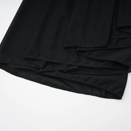 Greta Black Ruched Sheer Mesh Maxi Dress