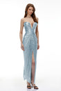 Guillermo Blue OffShoulder Maxi Dress