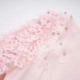 Gunnel Pink Flared Embellished Maxi Gown