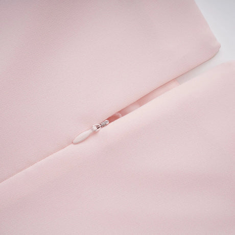 Cynthia Pink Flared Embellished Maxi Gown