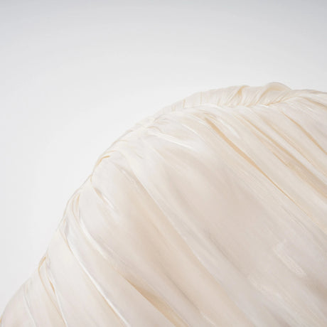 Caterinella Maxi Dress Neutral Ruched Cape Ruffled