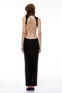 Gwendolen Black CutOut Open Back Maxi Dress