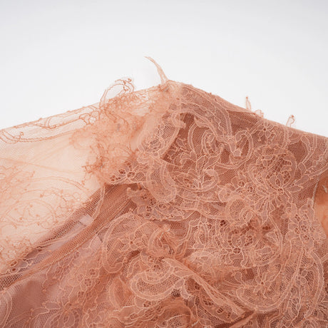 Rowan Midi Dress Caramel Twisted Floral Lace