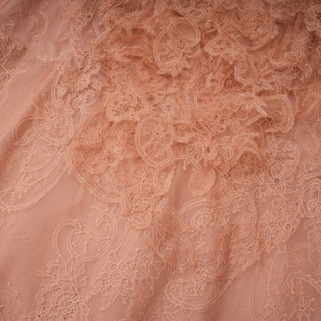 Rowan Midi Dress Caramel Twisted Floral Lace