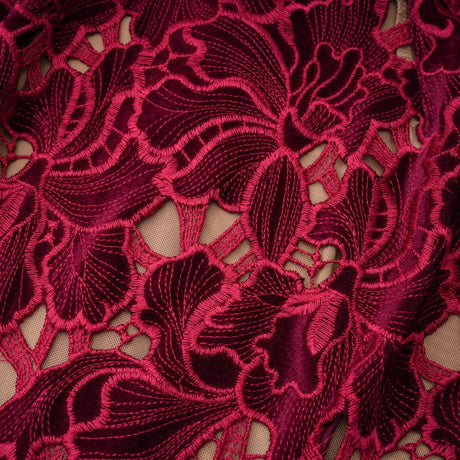 Mariateresa Mini Dress Red Floral Embroidered