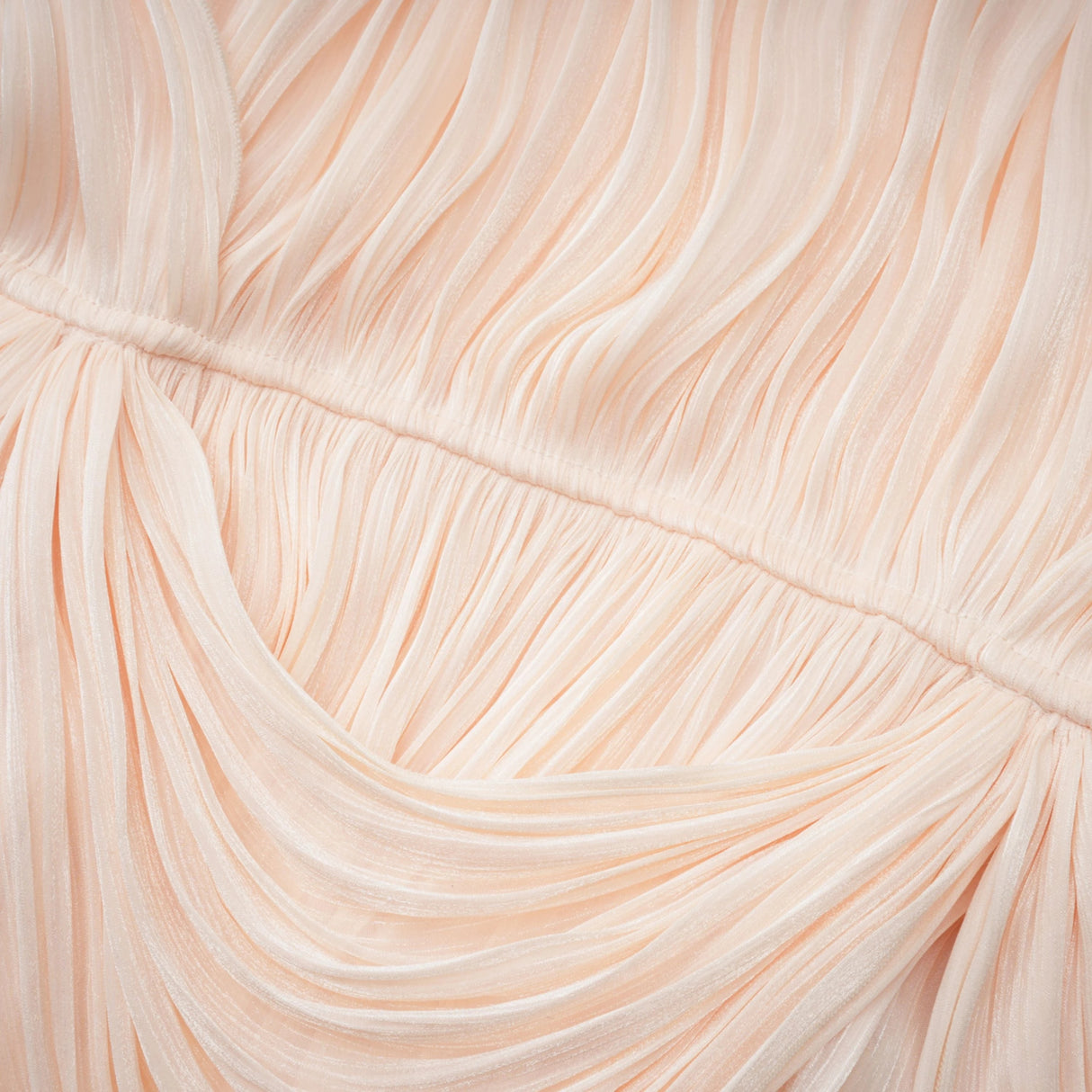 Halvard Neutrals Pleated Ruffled Mini Dress