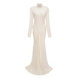 Harriet White Cut Out Ruched Maxi Dress