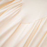 Harriet White Cut Out Ruched Maxi Dress