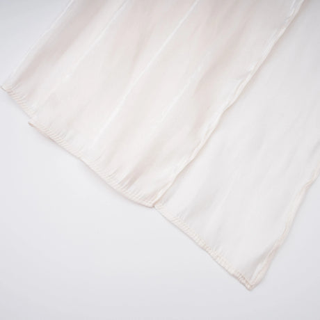 Hege Cream Glossy Ruched Cape Maxi Dress