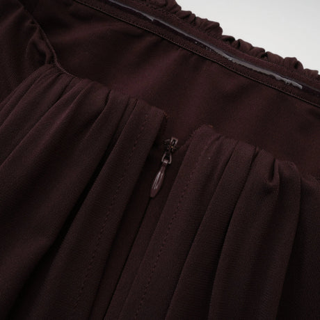 Savina Maxi Dress Chocolate Brown Off Shoulder
