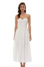 Ilinca White OffShoulder Ruched Maxi Dress