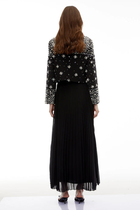Adelina Dress Black Embellished Jacket & Set