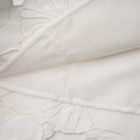 Inga Cream White Strapless Floral Embroidered Mini Dress