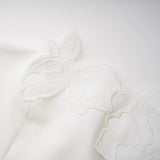 Inga Cream White Strapless Floral Embroidered Mini Dress