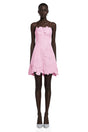 Inga Pink Strapless Floral Embroidered Mini Dress