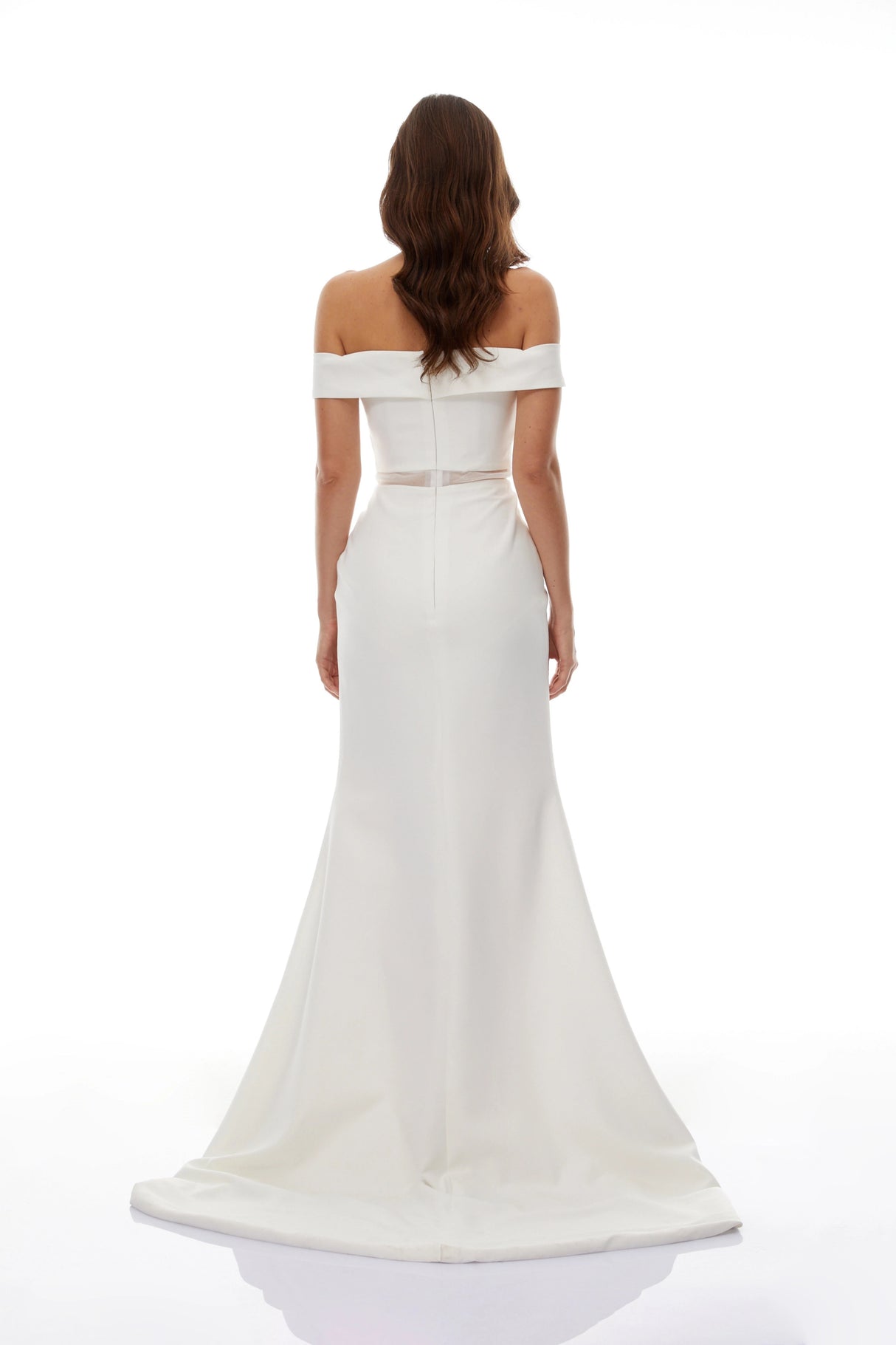 Ingrid White Off Shoulder Mermaid Maxi Dress
