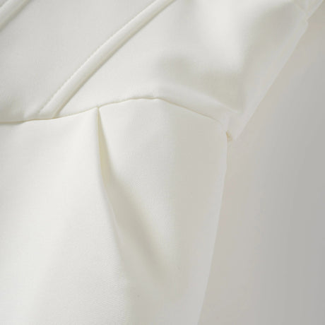 Inmaculada White Boned Bodice Mini Blazer Dress