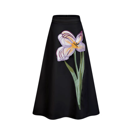 Ember Black Sequin Floral Embroidered Matching Set