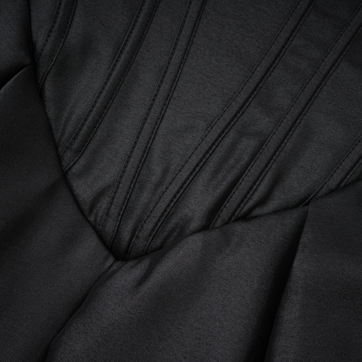 Ivana Black Corset Bodice Maxi Gown