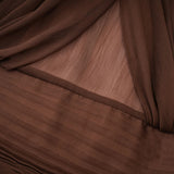 Jade Brown Ruched Tulle Mini Dress