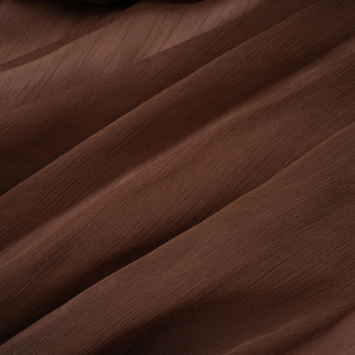 Jade Brown Ruched Tulle Mini Dress