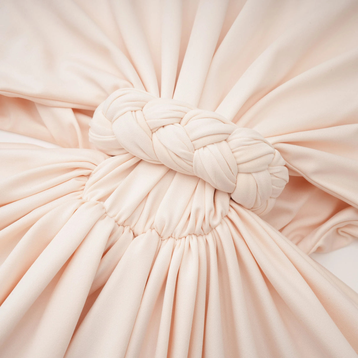 Joaquín Neutral Braid Detail Ruched Maxi Dress