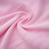 Jocasta Pink Stretch Lace Knit Midi Dress