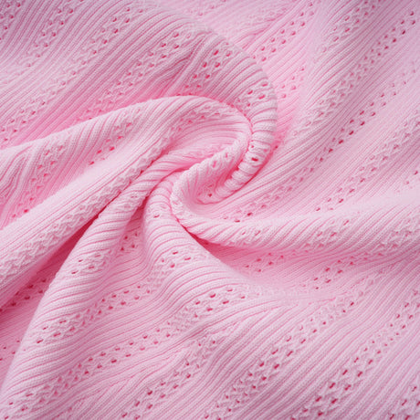 Jocasta Pink Stretch Lace Knit Midi Dress
