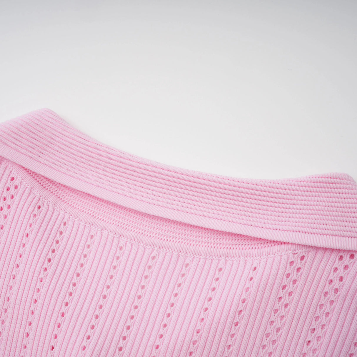Jocasta Pink Stretch Lace Knit Midi Dress