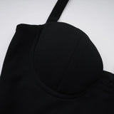 Kaelin Black Halterneck Cut Out  Maxi Dress