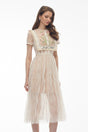 Kaila White Floral Embroidered Maxi Dress