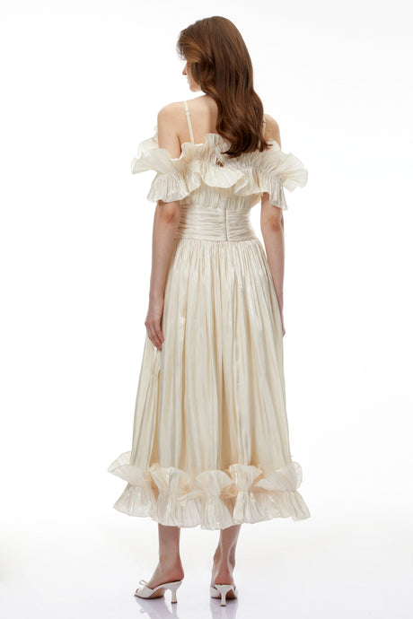 Cynthia Maxi Dress Champagne Glitter