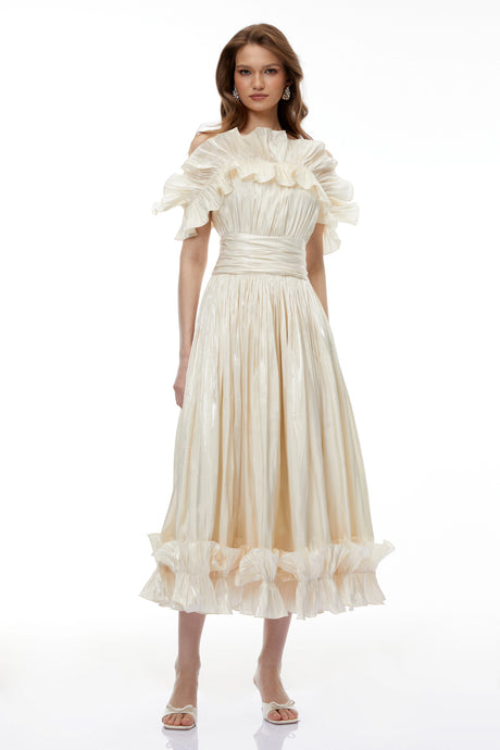 Cynthia Maxi Dress Champagne Glitter