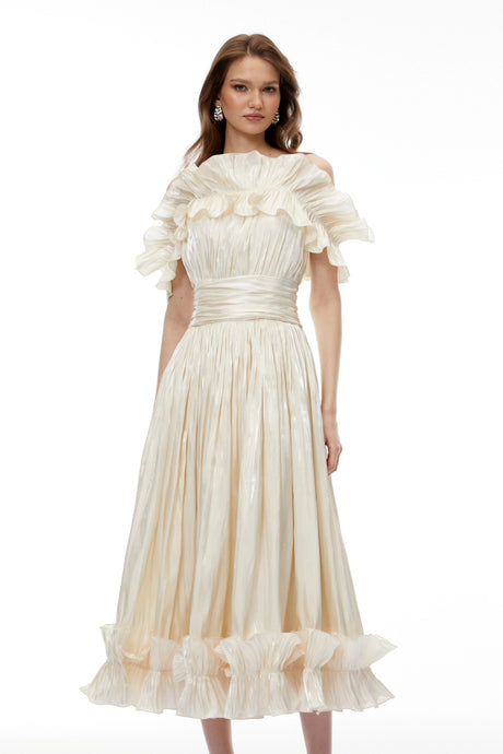 Cynthia Maxi Dress Champagne Glitter