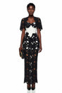 Kamila Black Color Block Maxi Dress with CutOuts