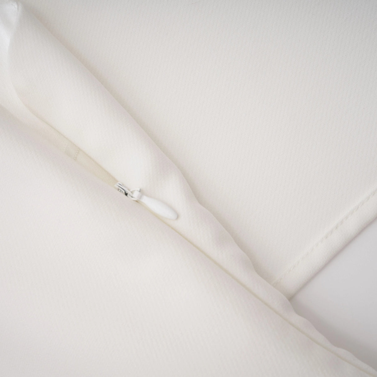 Kare White Asymmetrical Gathered Midi Dress