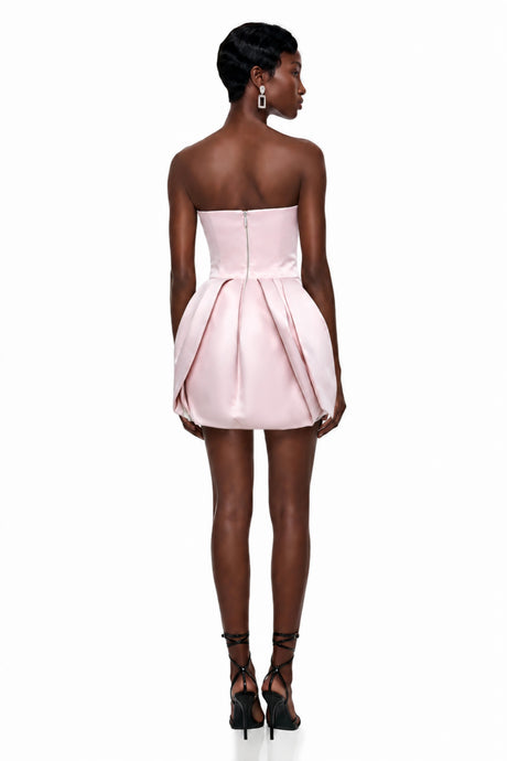 Charleigh Mini Dress Pink Off Shoulder Puffball