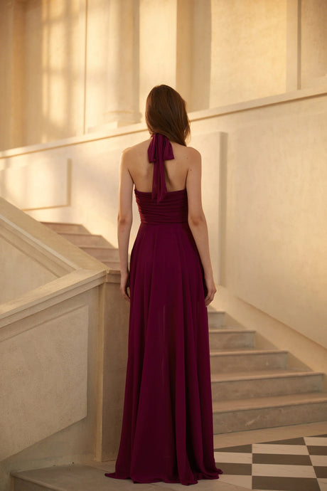 Shiloh Maxi Dress Purple Ruched